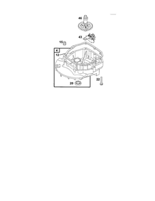Engine Sump/Gear Cam Diagram and Parts List for 12E800-12E899 0620-0653-0808 Briggs and Stratton Engine